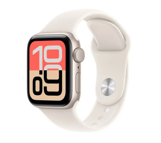 Apple Watch SE 3 GPS 40MM Starlight Aluminium Case with Starlight Sport Band - S/M