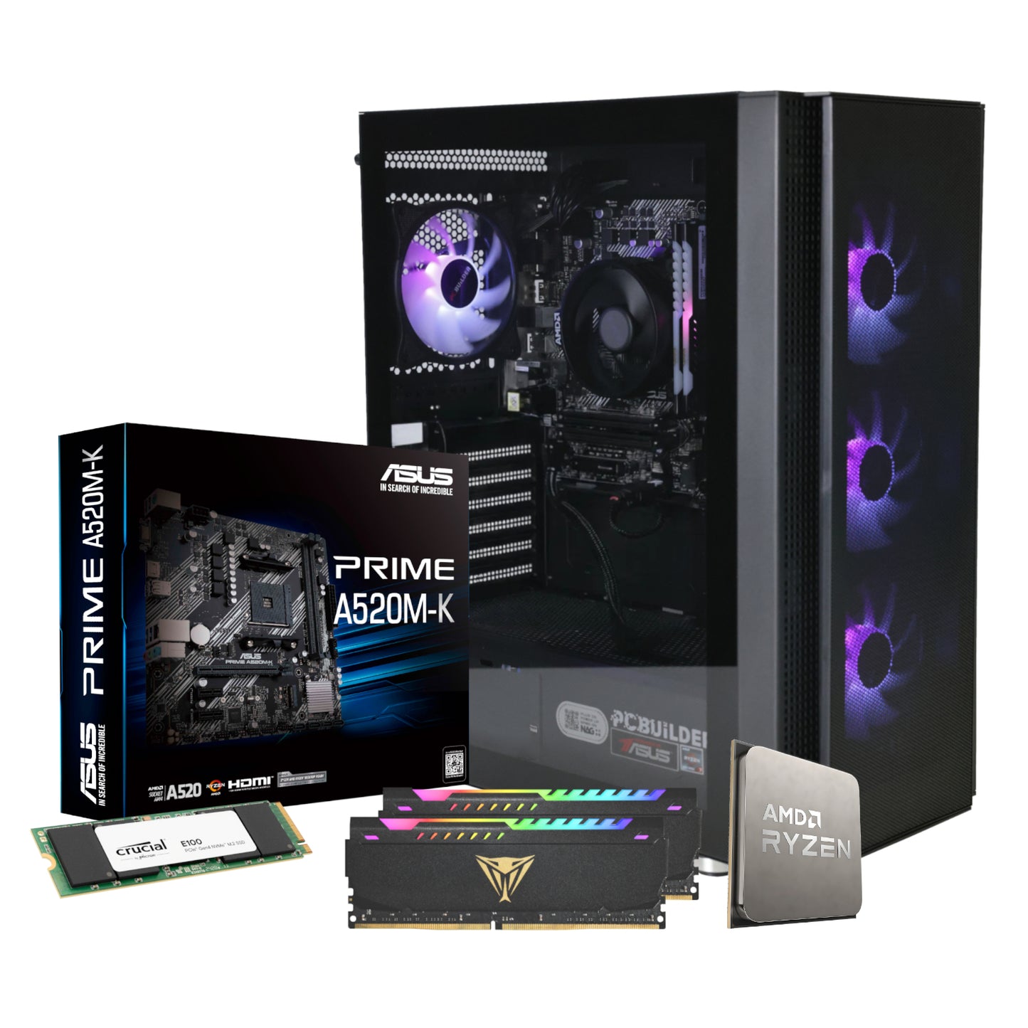 PCBuilder Ryzen 5 5600GT STRIKER Windows 11 Gaming PC