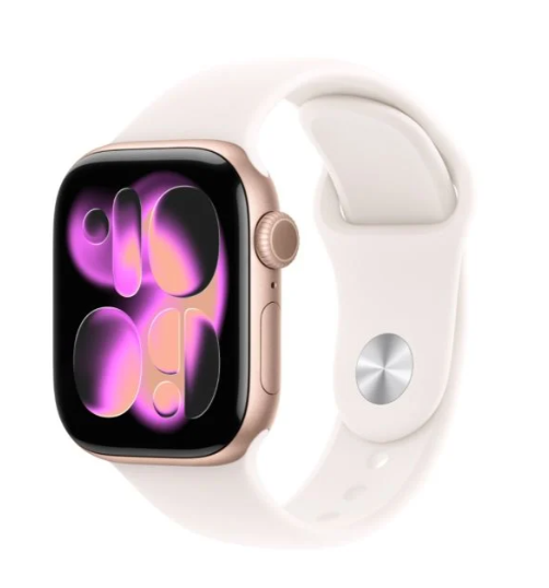 Apple Watch Series 11 GPS 42MM Rose Gold Aluminium Case with Ligth Blush Sport Band - S/M