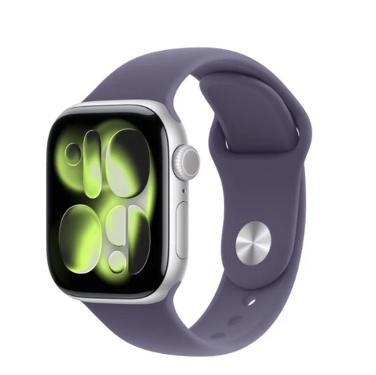 Apple Watch Series 11 GPS 42MM Silver Aluminium Case with Purple Fog Sport Band - S/M