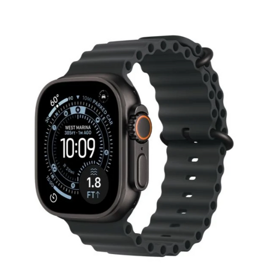 Apple Watch Ultra 3 |  GPS + Cellular 49MM | Black Titanium Case with Black Ocean Band