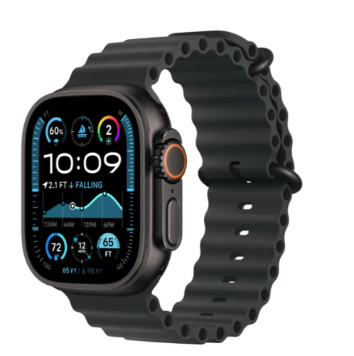 APPLE WATCH ULTRA 2 GPS + CELLULAR 49MM BLACK TITANIUM CASE WITH BLACK OCEAN BAND