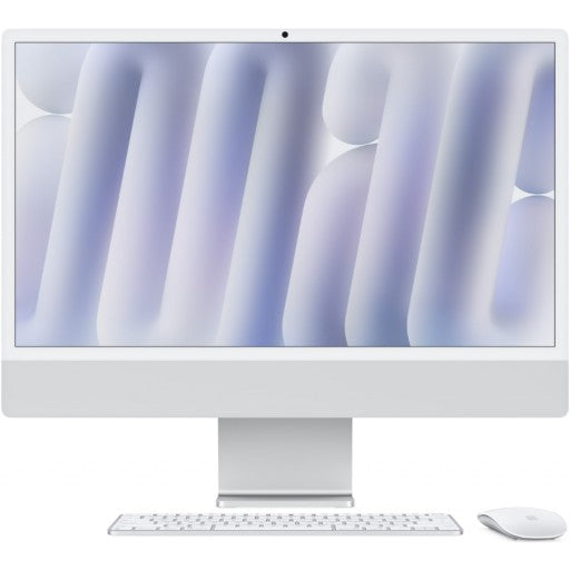 24-INCH IMAC WITH RETINA 4.5K DISPLAY: APPLE M4 CHIP WITH 10-CORE CPU AND 10-CORE GPU, 24GB, 512GB SSD - SILVER