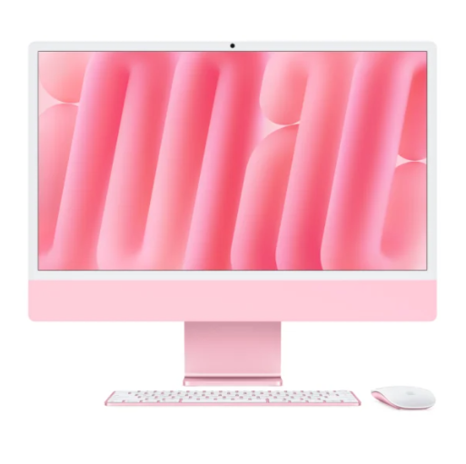 24-INCH IMAC WITH RETINA 4.5K DISPLAY: APPLE M4 CHIP WITH 10-CORE CPU AND 10-CORE GPU, 24GB, 512GB SSD - PINK