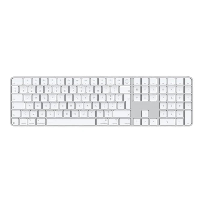 MAGIC KEYBOARD WITH TOUCH ID AND NUMERIC KEYPAD FOR MAC MODELS WITH APPLE SILICON - INTERNATIONAL ENGLISH - WHITE KEYS